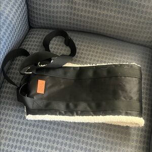 Black and White dog supporter